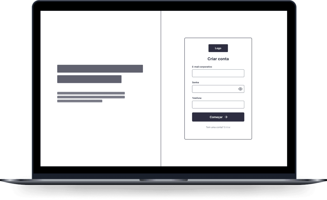 Wireframe do App