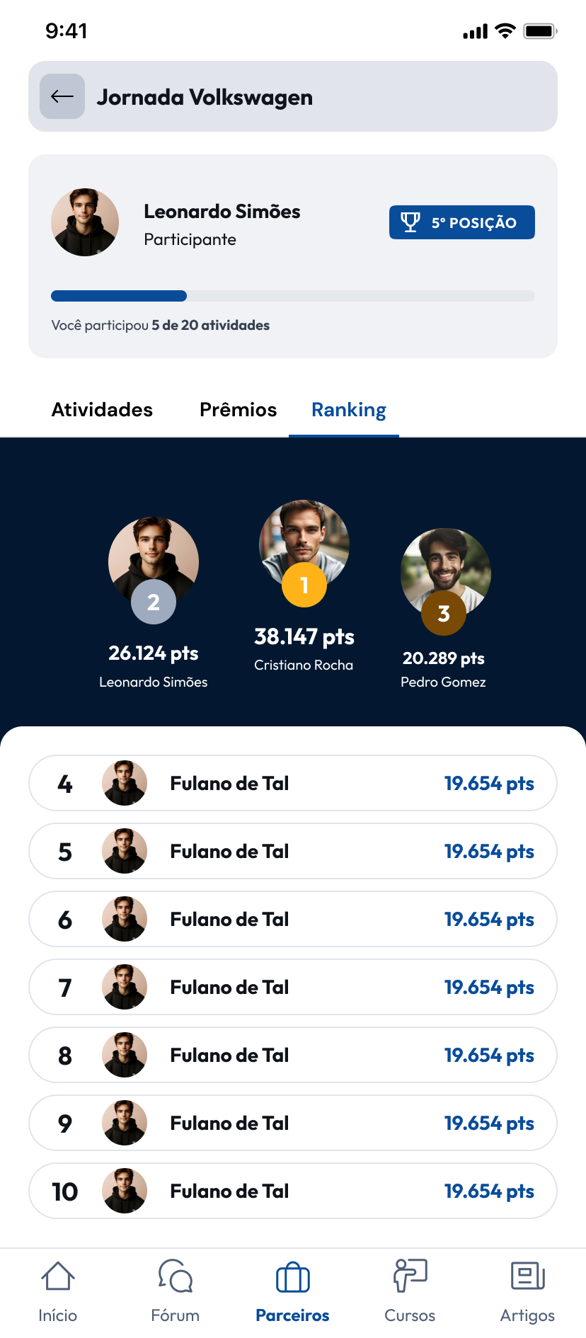 Tela 3 do projeto Oficina Brasil